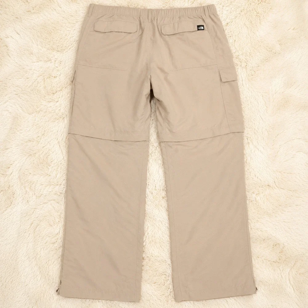 The‎ North Face Mens Cargo Hiking Pants L Khaki Nylon Belted Gorpcore Techwear